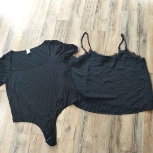 Bodysuit and Dressy Tank